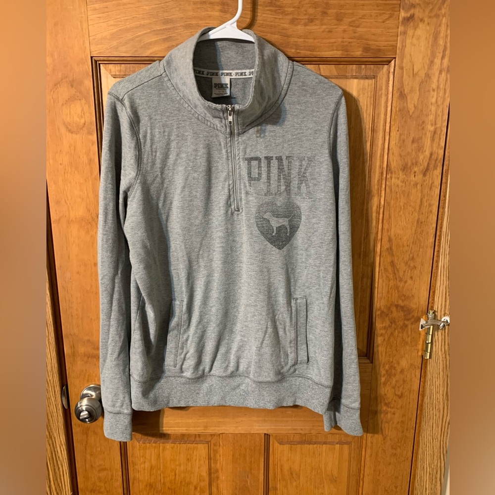 Vintage- Victorias Secret PINK Three Quarter Zip Pull Over
